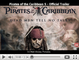 ※クリックでYouTube『パイレーツ・オブ・カリビアン／最後の海賊 PIRATES OF THE CARIBBEAN: DEAD MEN TELL NO TALES』予告編へ