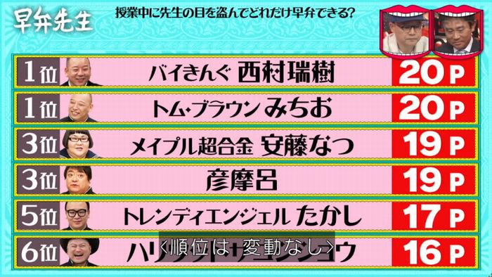 水曜日のダウンタウンのキャプ240
