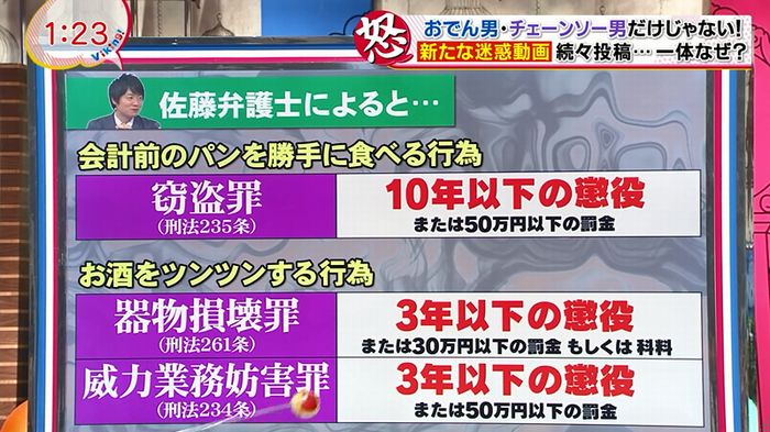 バイキング 迷惑動画のキャプ38