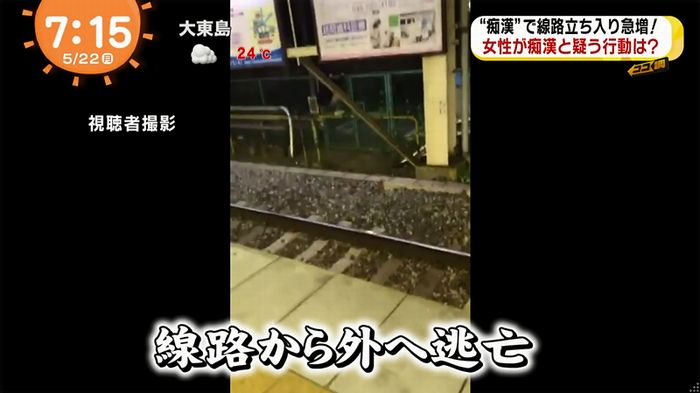 めざましTV 痴漢のキャプ3