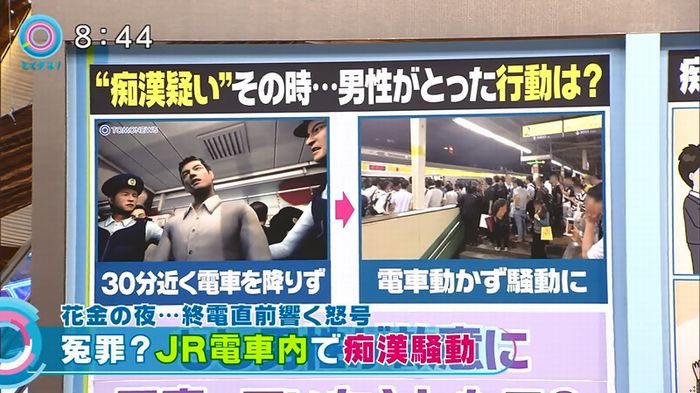 とくダネ! 平井駅痴漢のキャプ1