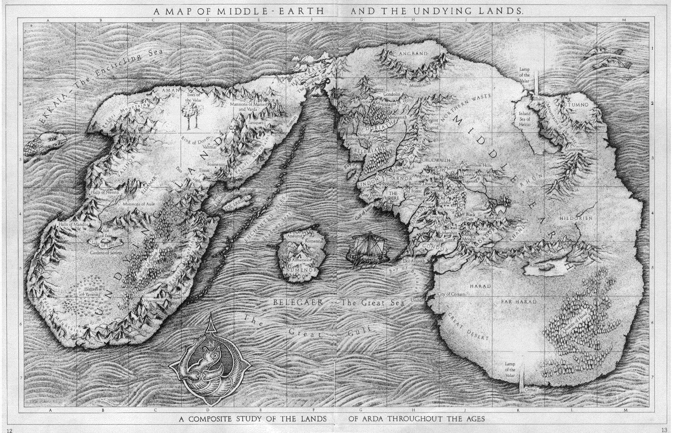 ロード オブ ザ リングの中つ国と不死の国 ネットの世界に散らばるファンタジーな世界地図がすばらしい Naver まとめ