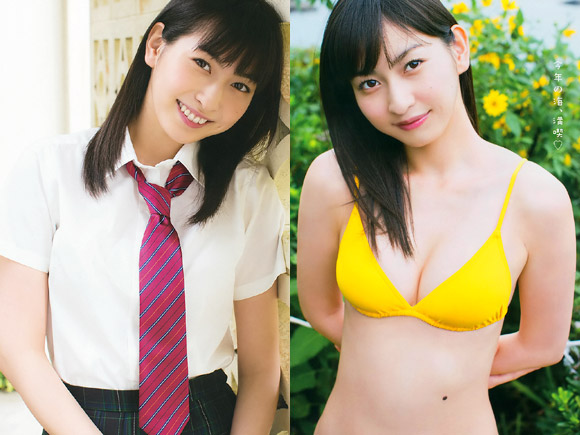 植村あかり １７歳の制服と水着。画像×２６