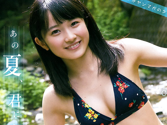 モーニング娘。森戸知沙希(１７)のフレッシュビキニと制服。