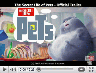 ※クリックでYouTube『ペット THE SECRET LIFE OF PETS』予告編へ
